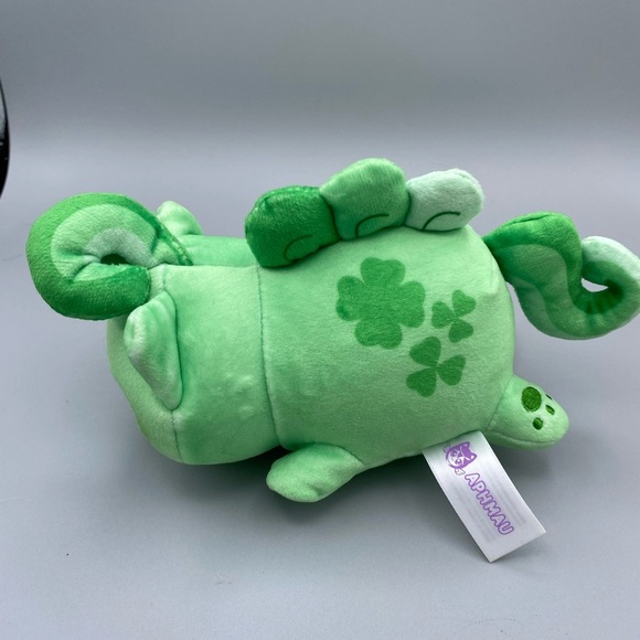 2024 Aphmau MeeMeows Clover GREEN UNICORN CAT 6” L Plush - Picture 3 of 8